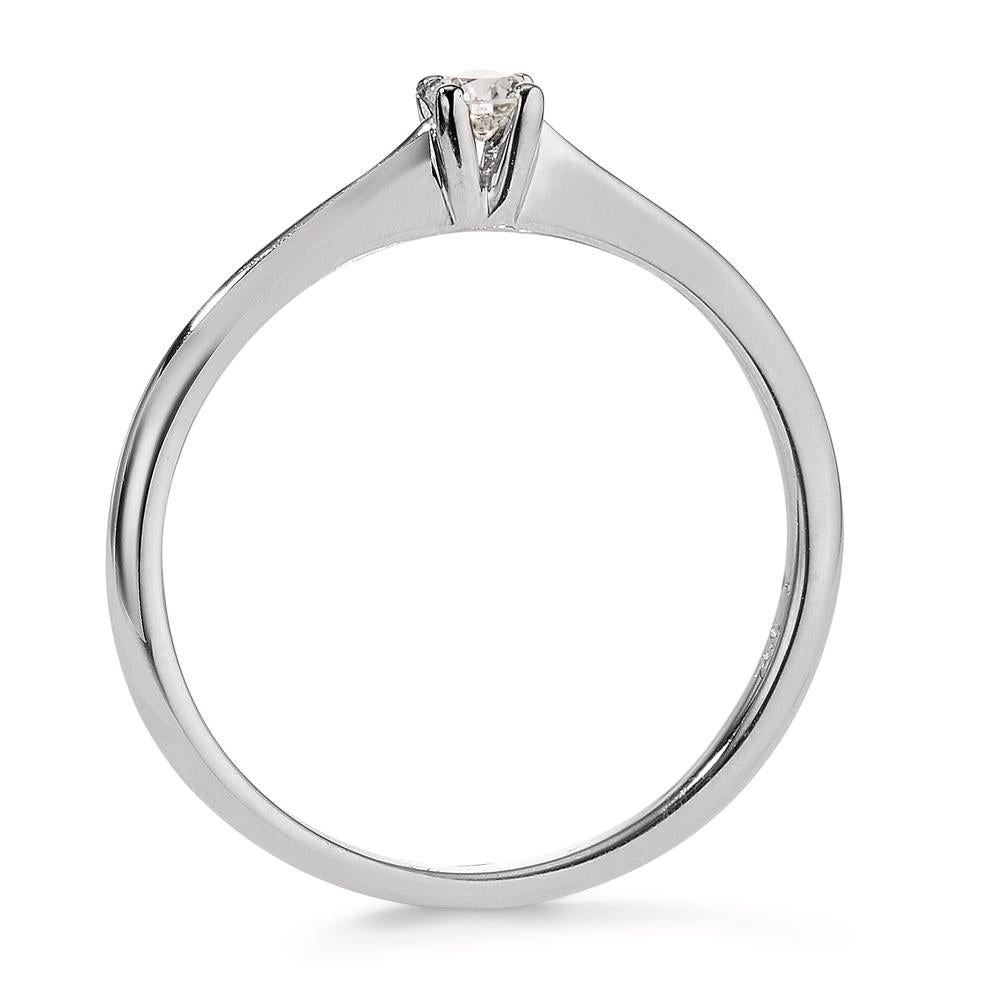 Solitaire ring 750/18K hvidguld Diamant 0.10 ct, w-si