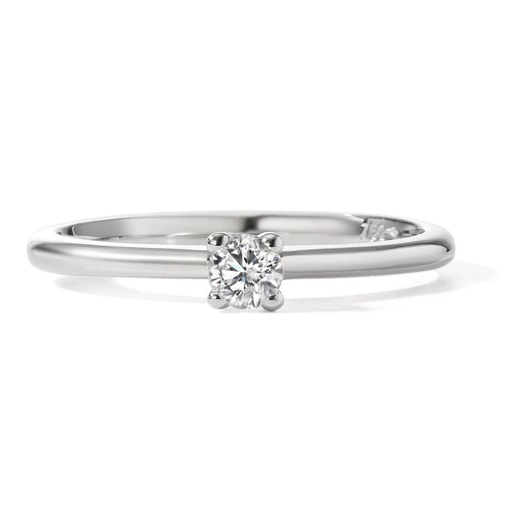 Solitaire ring 750/18K hvidguld Diamant 0.15 ct, w-si