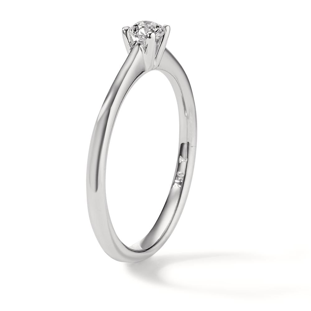 Solitaire ring 750/18K hvidguld Diamant 0.20 ct, w-si