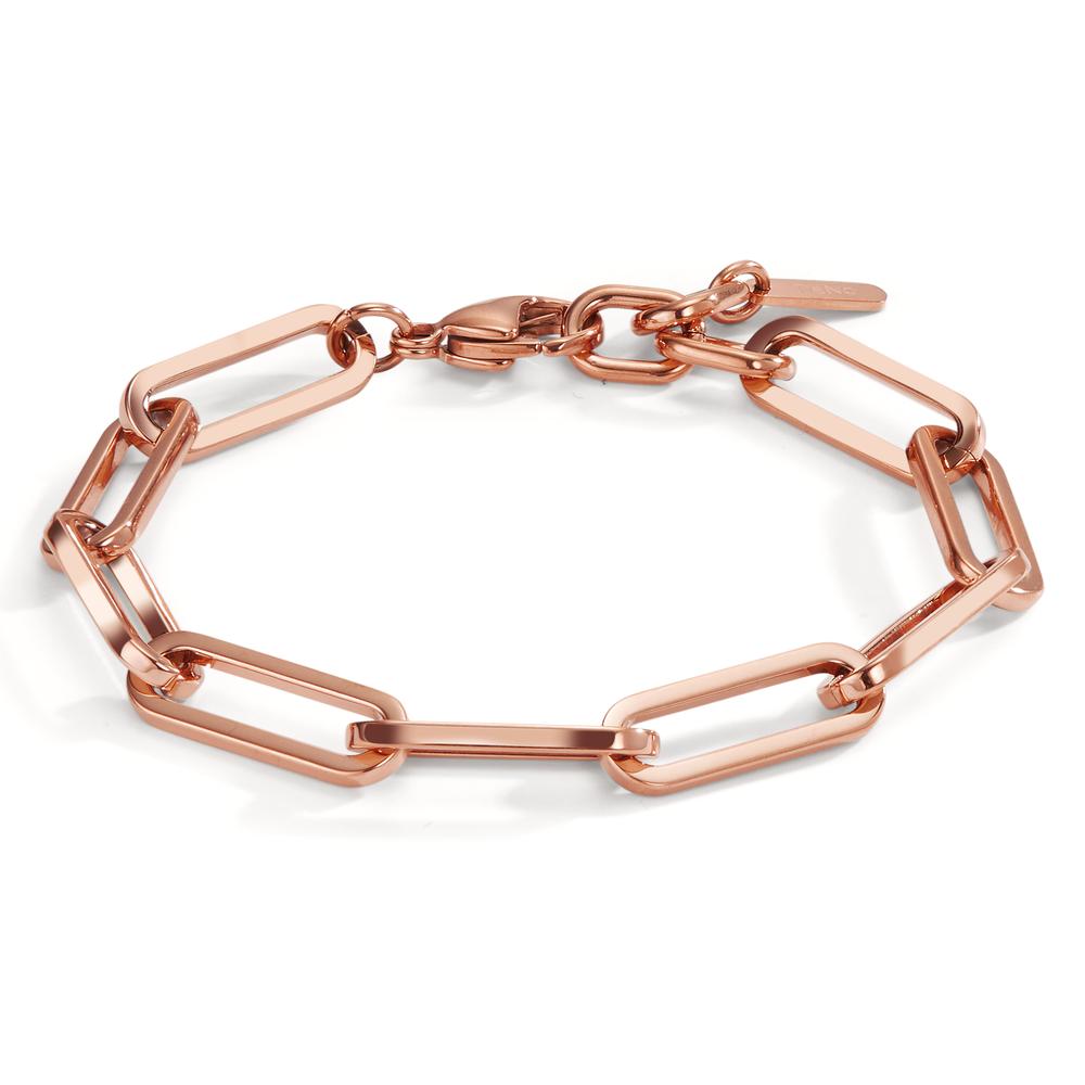 Armbånd Rustfrit stål rose IP belagt 16.5-21 cm