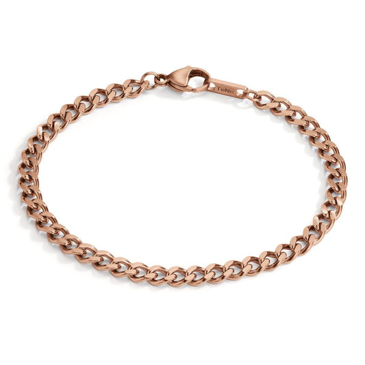 Armbånd Rustfrit stål rose IP belagt 21-22 cm