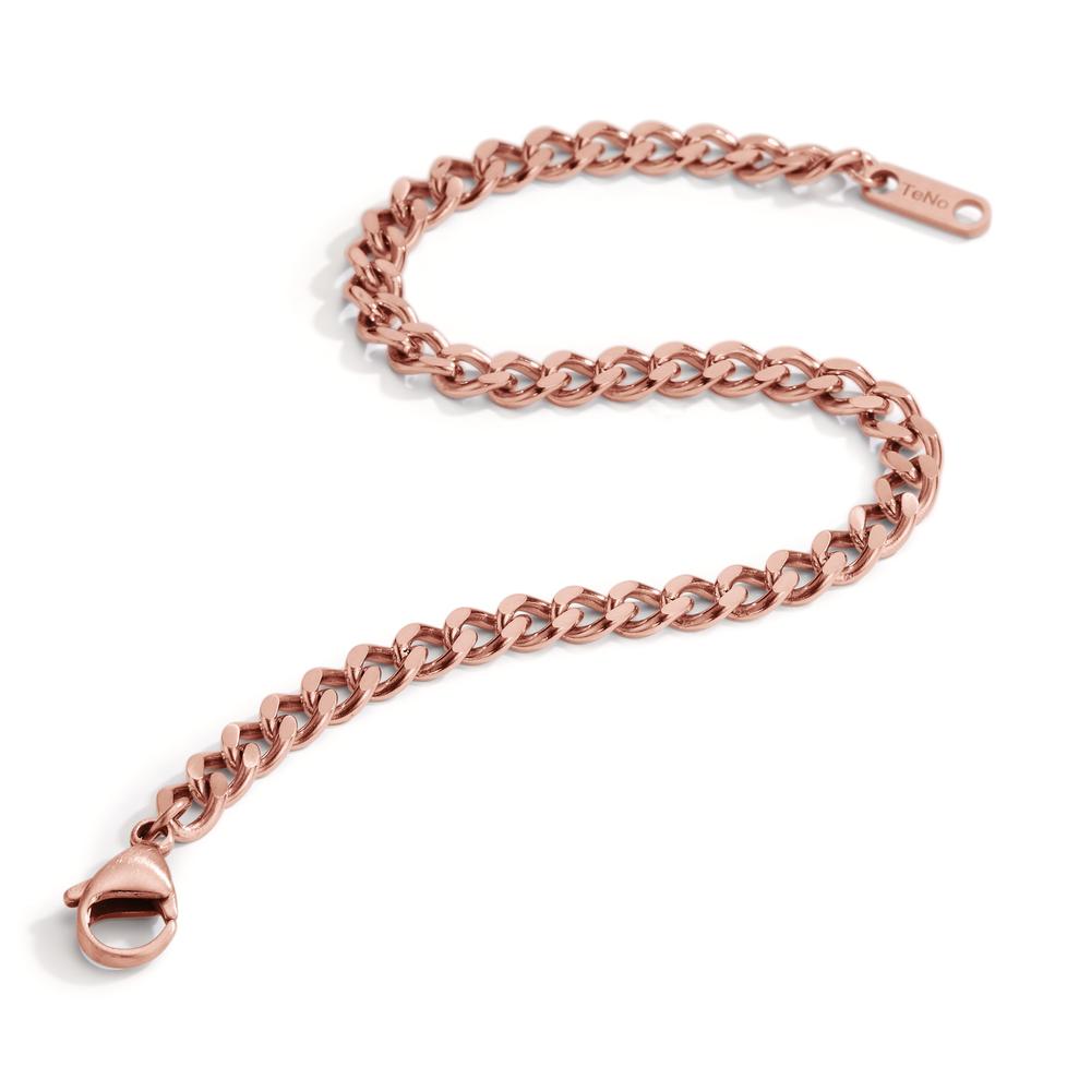 Armbånd Rustfrit stål rose IP belagt 21-22 cm