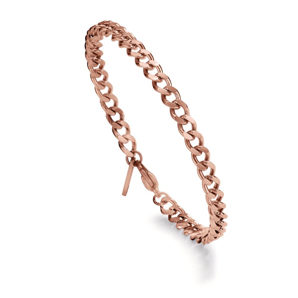 Armbånd Rustfrit stål rose IP belagt 21-22 cm