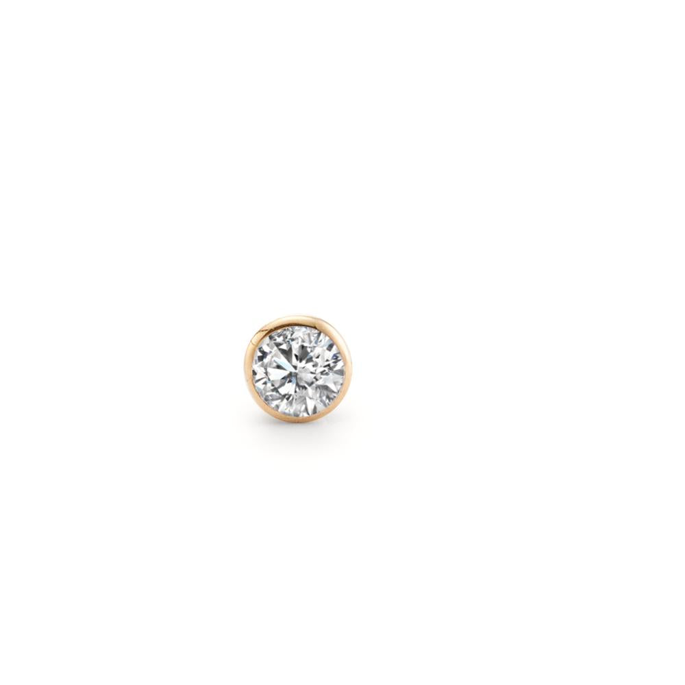 Næsestav 750/18K guld Diamant hvid , 0.035 ct, w-si Ø2.5 mm