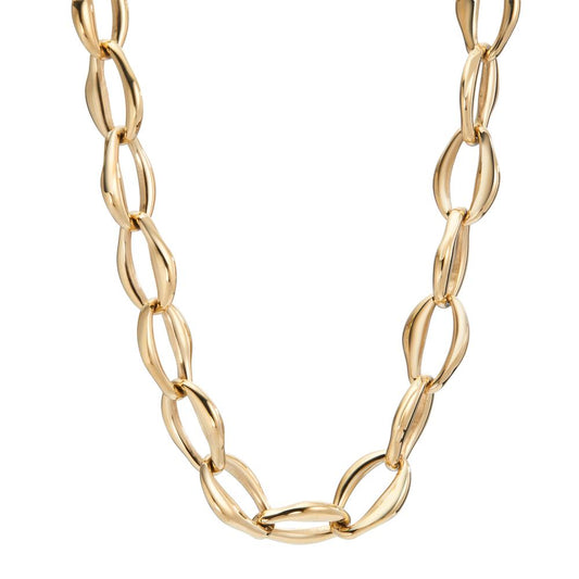 Collier Rustfrit stål gul IP belagt 47-48 cm