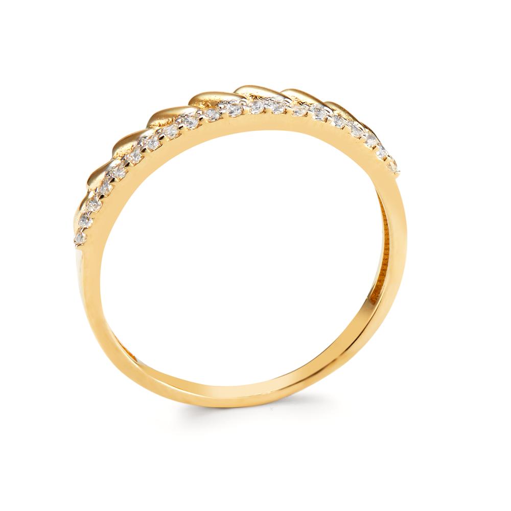 Fingerring 375/9K guld Zirconia 20 Sten