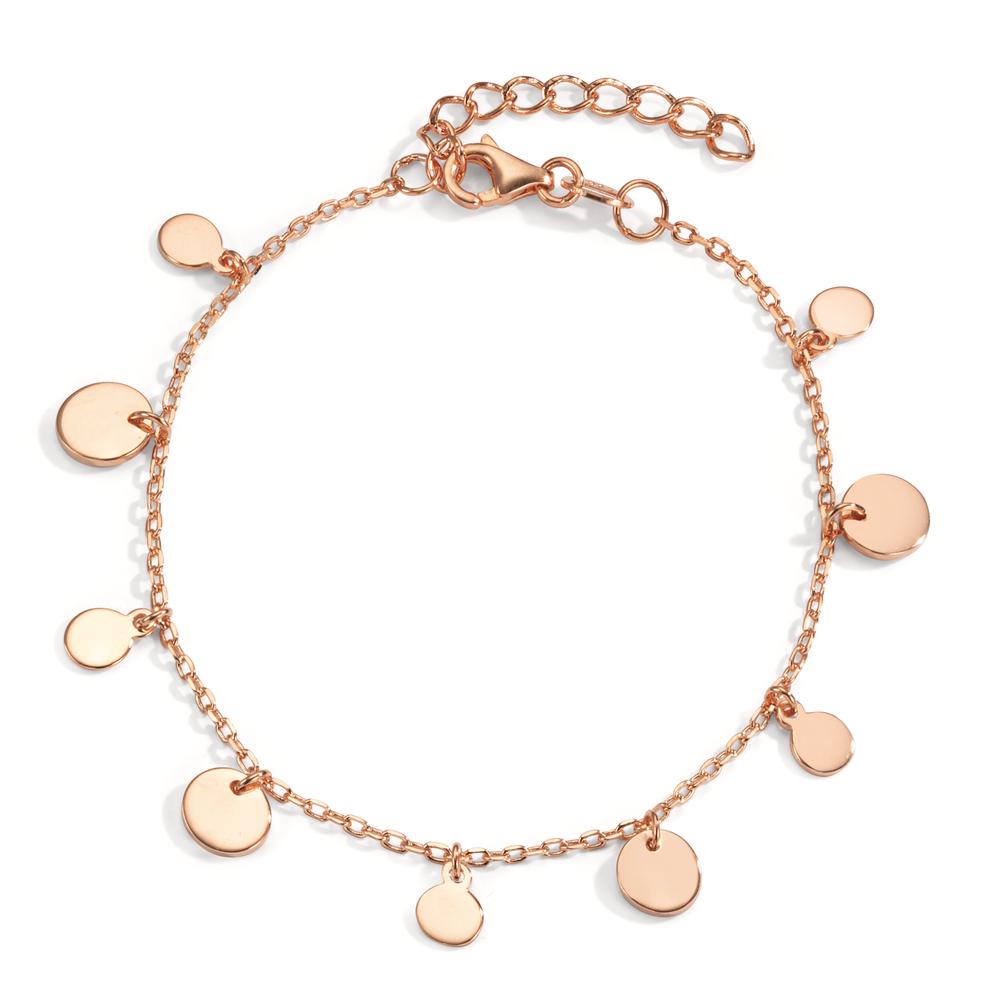 Armbånd Sølv rose forgyldt 15.5-18 cm