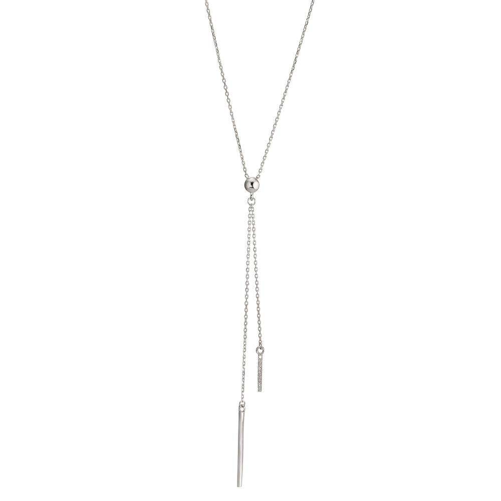 Collier 585/14 K hvidguld Zirconia 9 Sten 42-45 cm