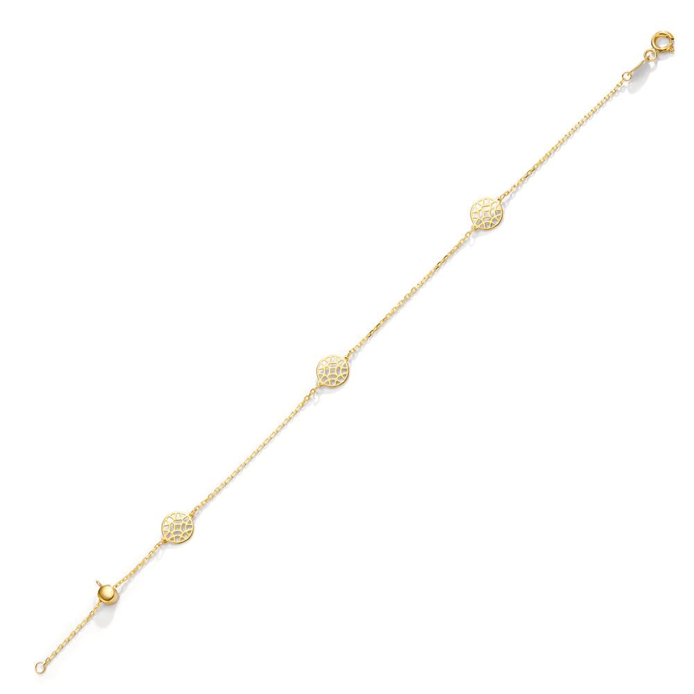 Armbånd 585/14K guld 17-19 cm Ø7 mm