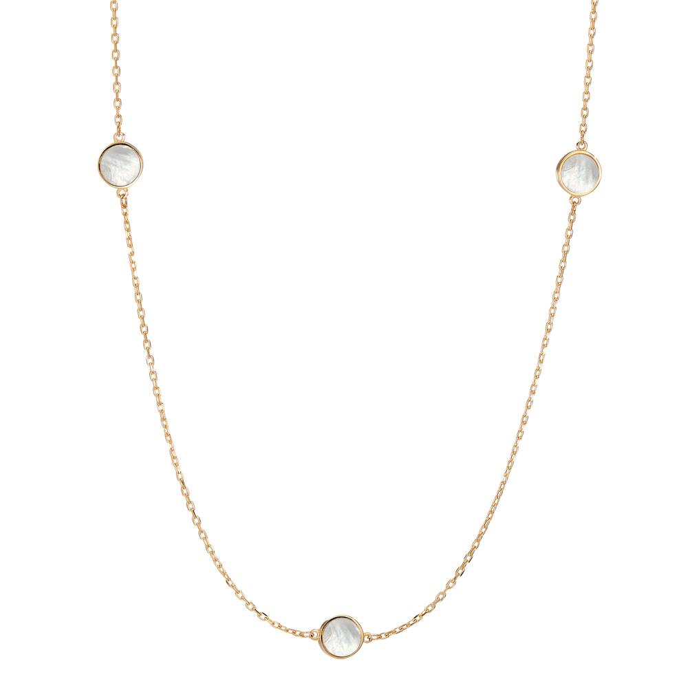 Collier 585/14K guld Perlemor 42-45 cm Ø6 mm