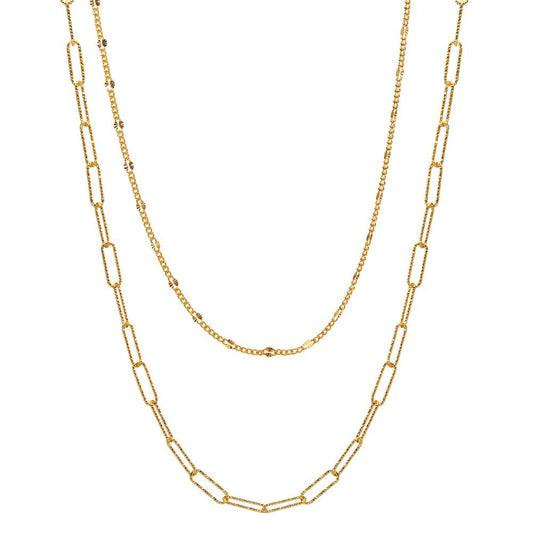 Collier Sølv gul forgyldt 39-43 cm