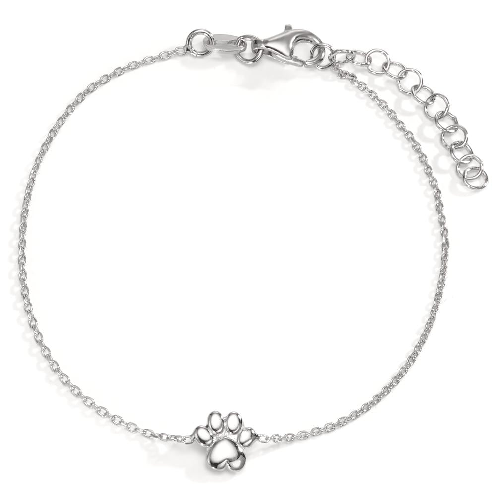 Armbånd Sølv rhodineret pote 17-20 cm