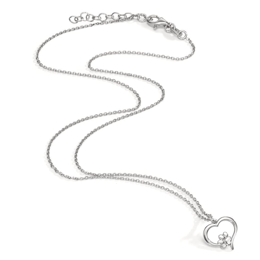 Collier Sølv rhodineret pote 42-45 cm