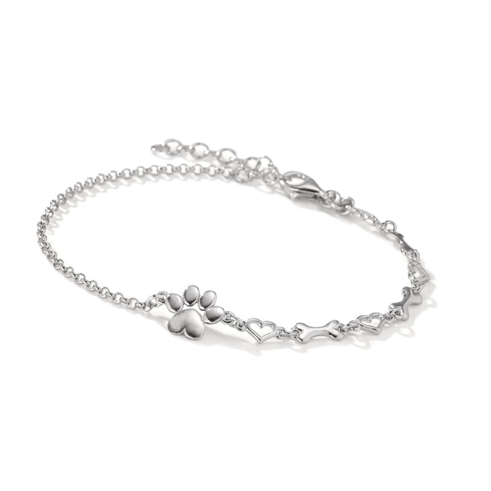 Armbånd Sølv rhodineret pote 17-20 cm