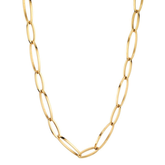 Collier Rustfrit stål gul IP belagt 46-48 cm