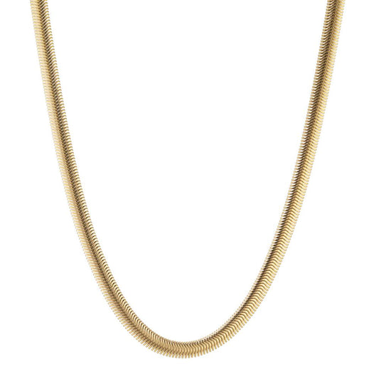 Collier Rustfrit stål gul IP belagt 44-45 cm