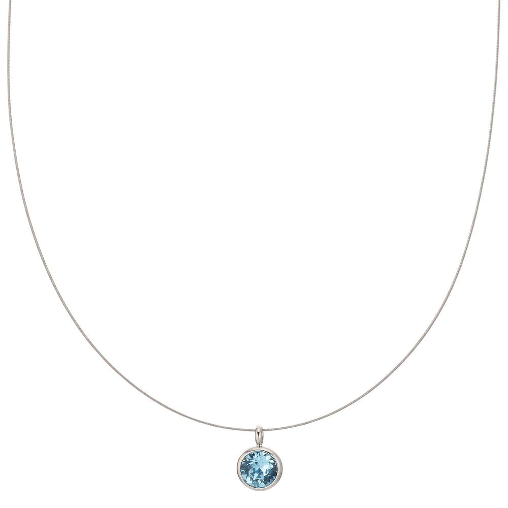 Collier Bronze Zirconia aqua 45 cm Ø8 mm