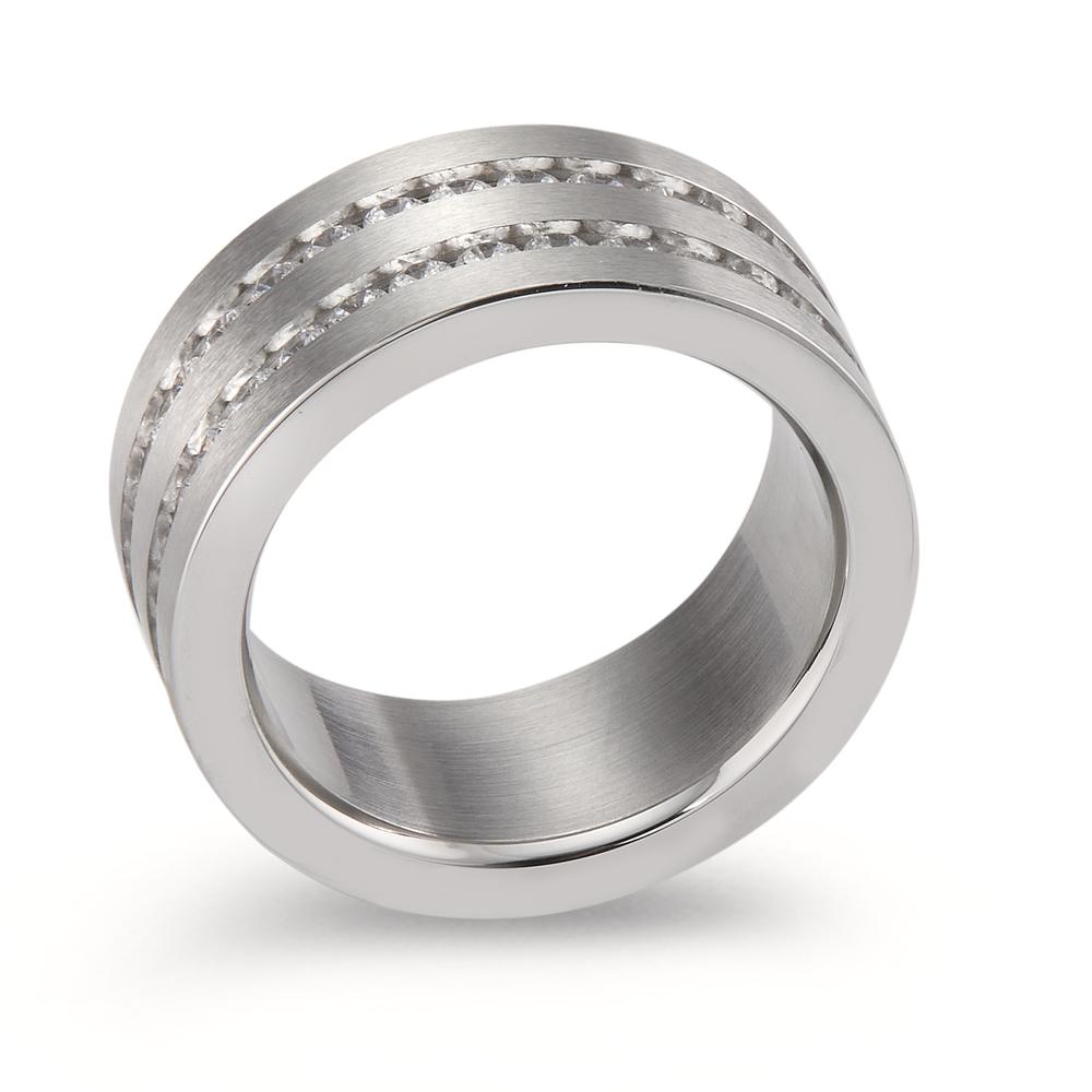 Fingerring Rustfrit stål Zirconia