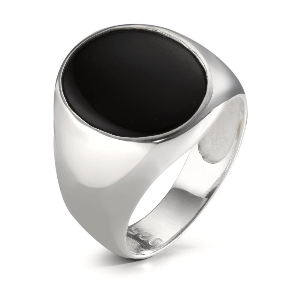 Fingerring Sølv Onyx