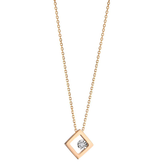 Collier 750/18K guld Diamant 0.008 ct, w-si 40-42 cm