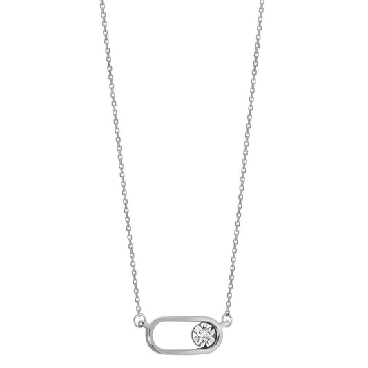 Collier 750/18K hvidguld Diamant 0.015 ct, w-si 40-42 cm