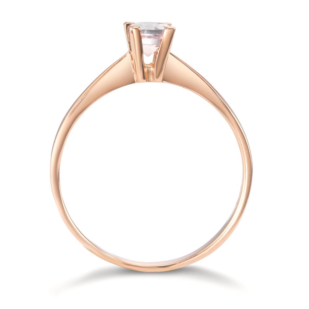 Solitaire ring 750/18K rødguld Morganit 0.20 ct