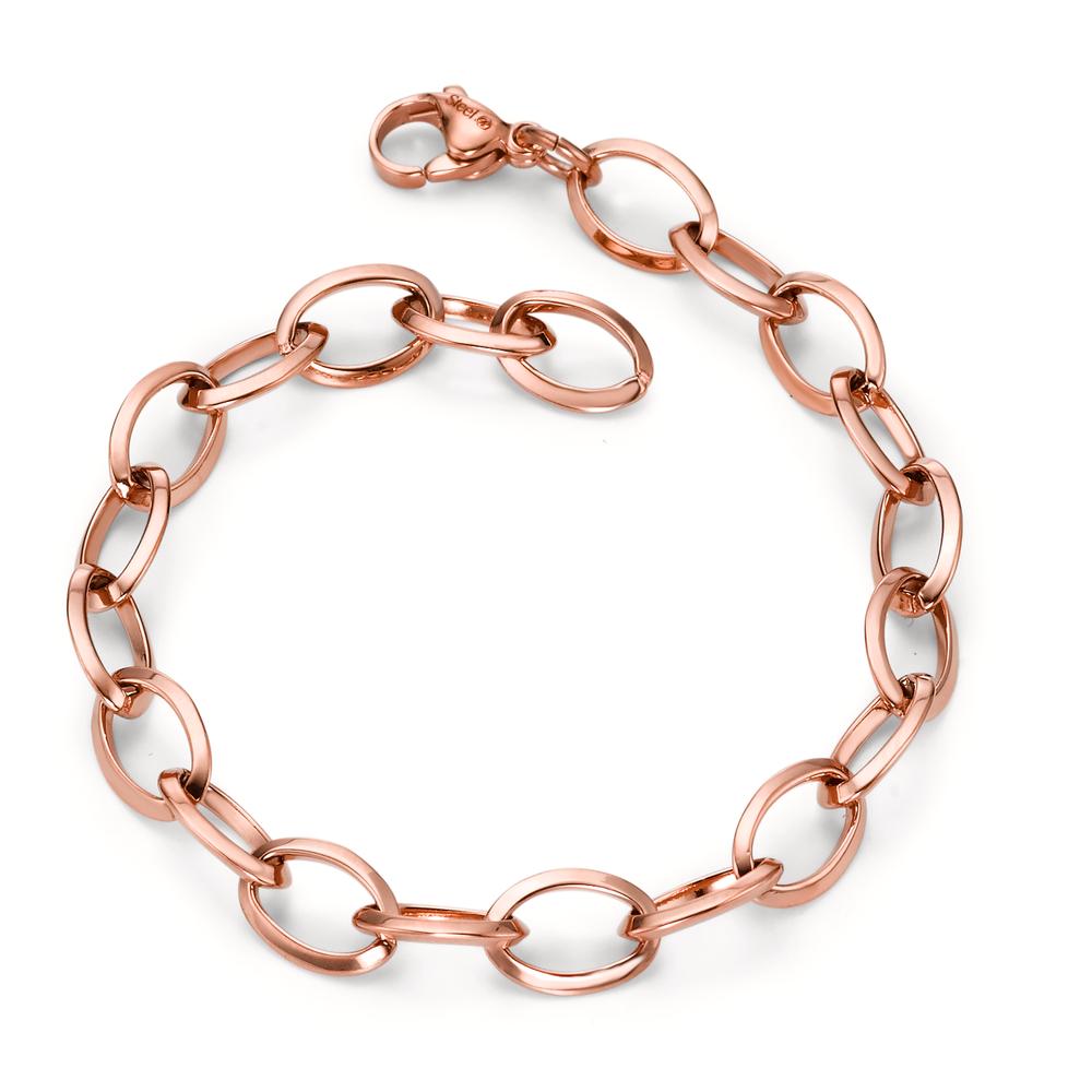 Armbånd Rustfrit stål rose IP belagt 21 cm