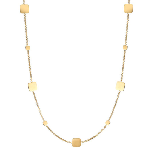 Collier Rustfrit stål gul IP belagt 90 cm