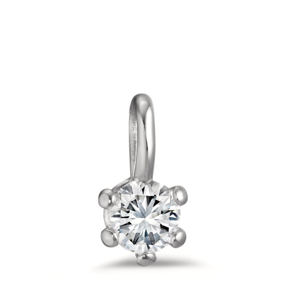 Vedhæng 950 platin Diamant 0.50 ct, w-si, GIA Ø6 mm