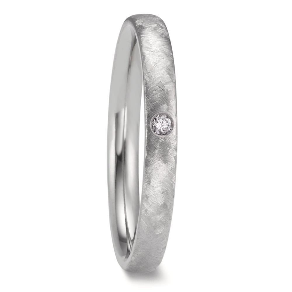 Partnerringe Zirkonium Diamant 0.03 ct, w-si