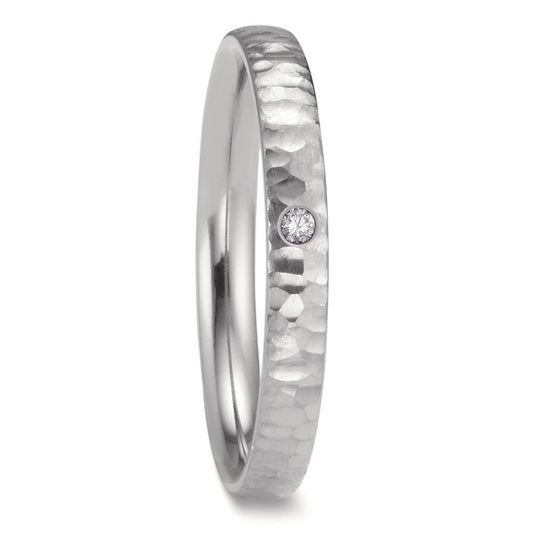 Partnerringe Zirkonium Diamant 0.02 ct, w-si