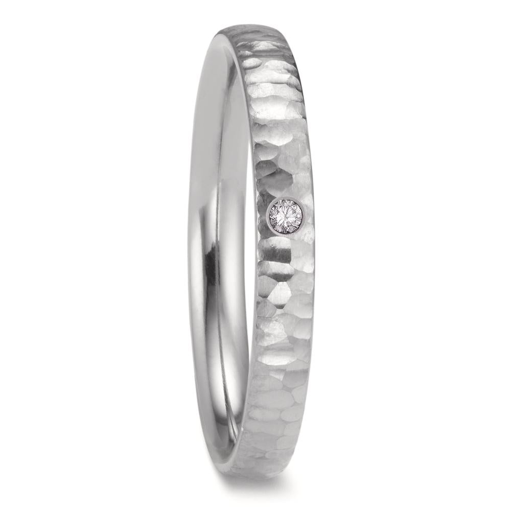 Partnerringe Zirkonium Diamant 0.02 ct, w-si