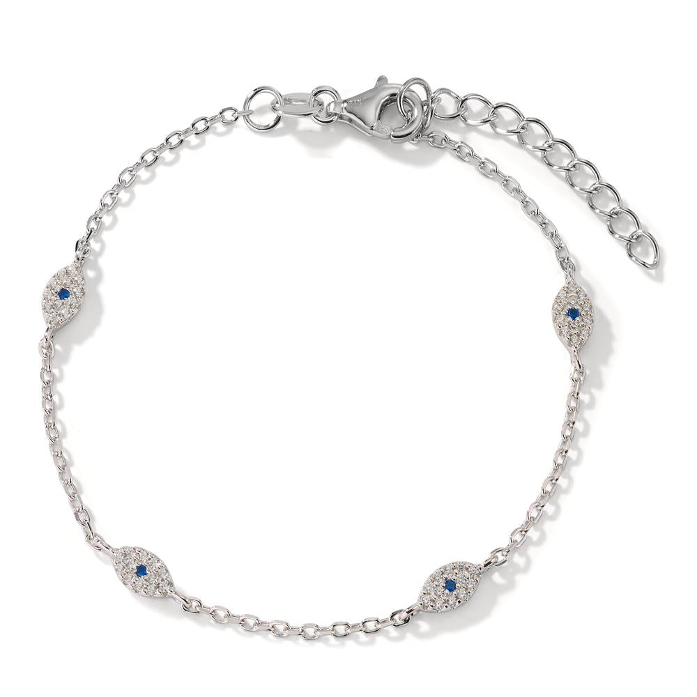 Armbånd Sølv Zirconia forgyldt 16-19 cm