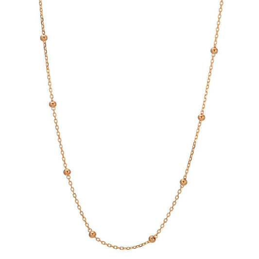 Collier Sølv rose forgyldt 40-45 cm