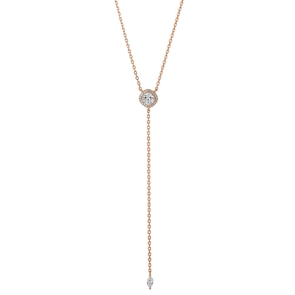 Collier Sølv rose forgyldt 42-47 cm