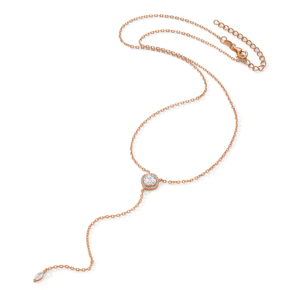 Collier Sølv rose forgyldt 42-47 cm