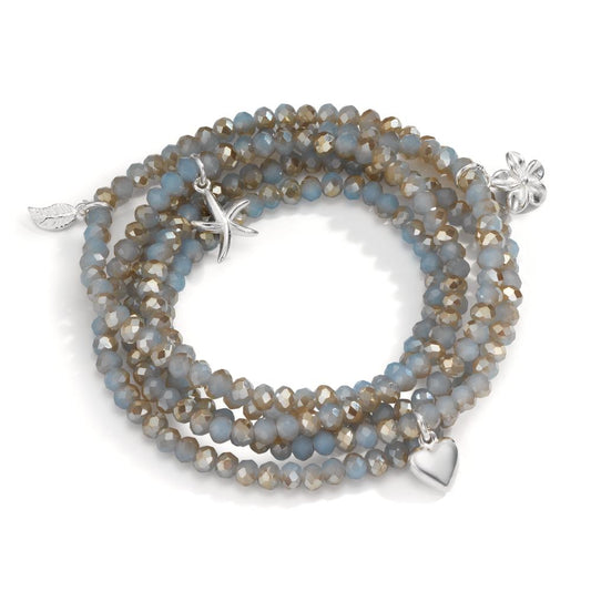 Armbånd Sølv Krystal 20 cm Ø4 mm