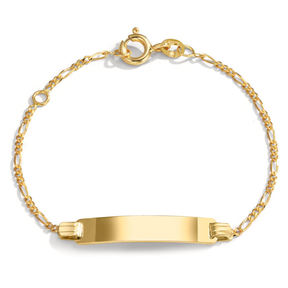 Indgraveret armbånd 585/14K guld 12-14 cm