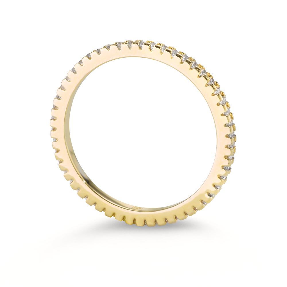 Memory ring Bronze Zirconia gul forgyldt