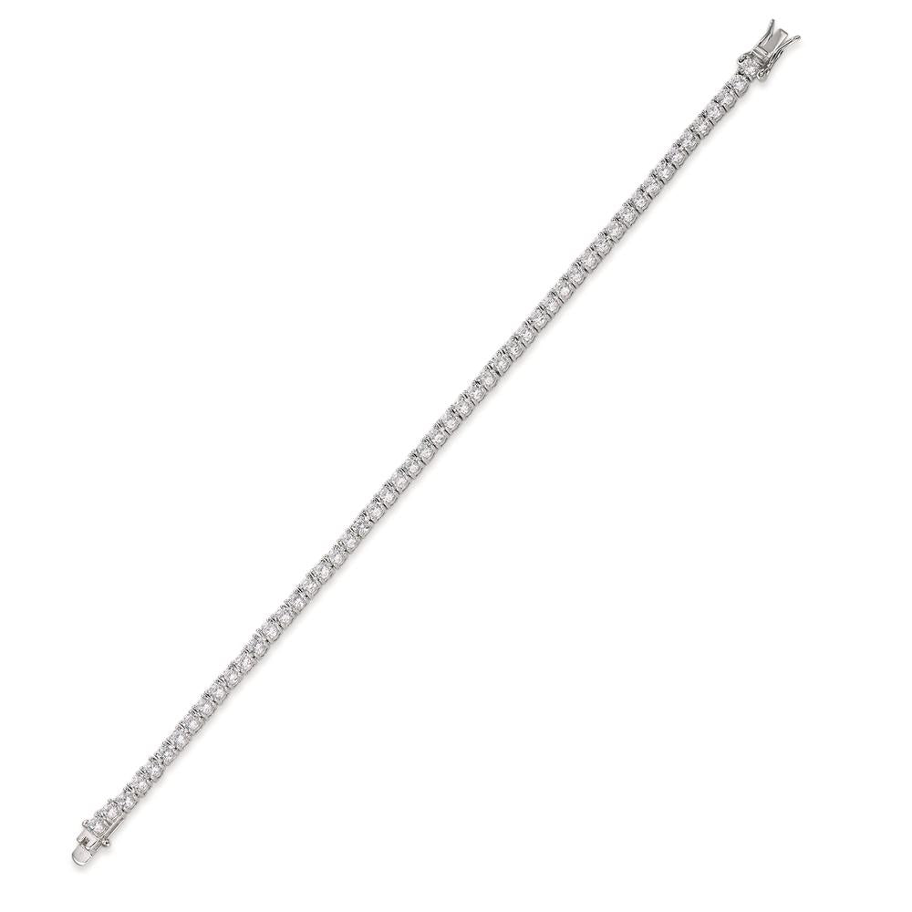 Armbånd Sølv Zirconia rhodineret 16.5 cm