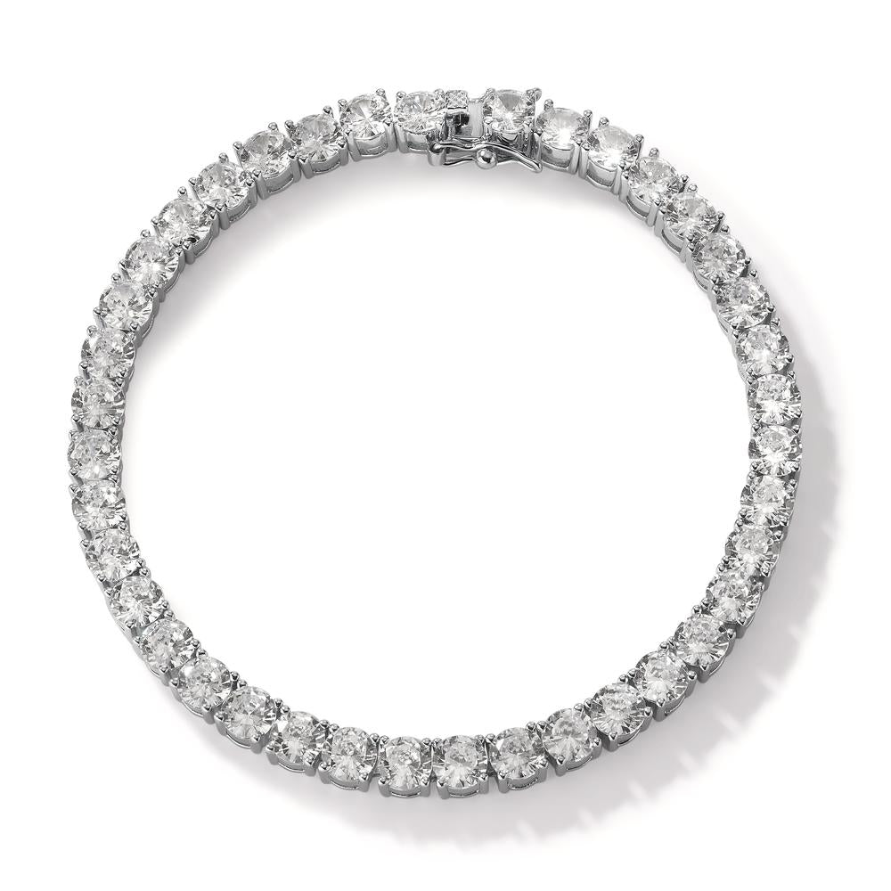 Armbånd Sølv Zirconia rhodineret 20 cm