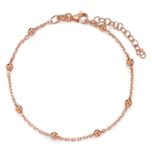 Armbånd Sølv rose forgyldt 16.5-19.5 cm