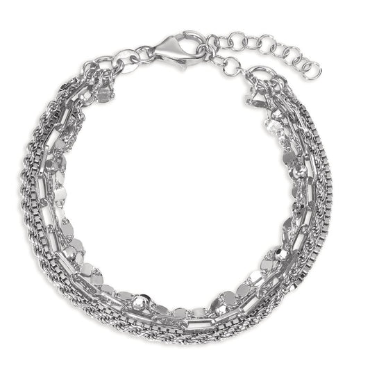 Armbånd Sølv rhodineret 15.5-18.5 cm