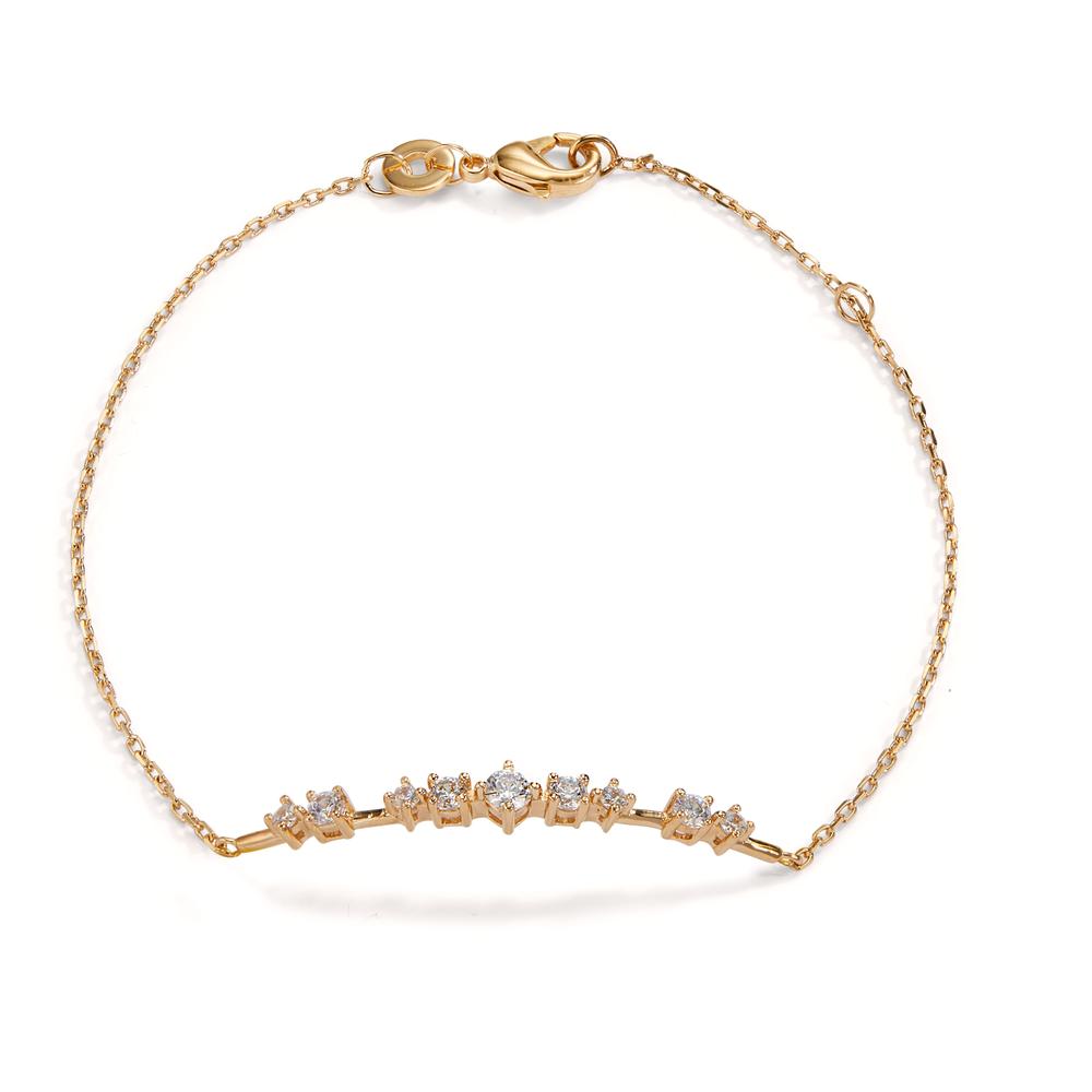 Armbånd Bronze Zirconia 9 Sten 16-18 cm