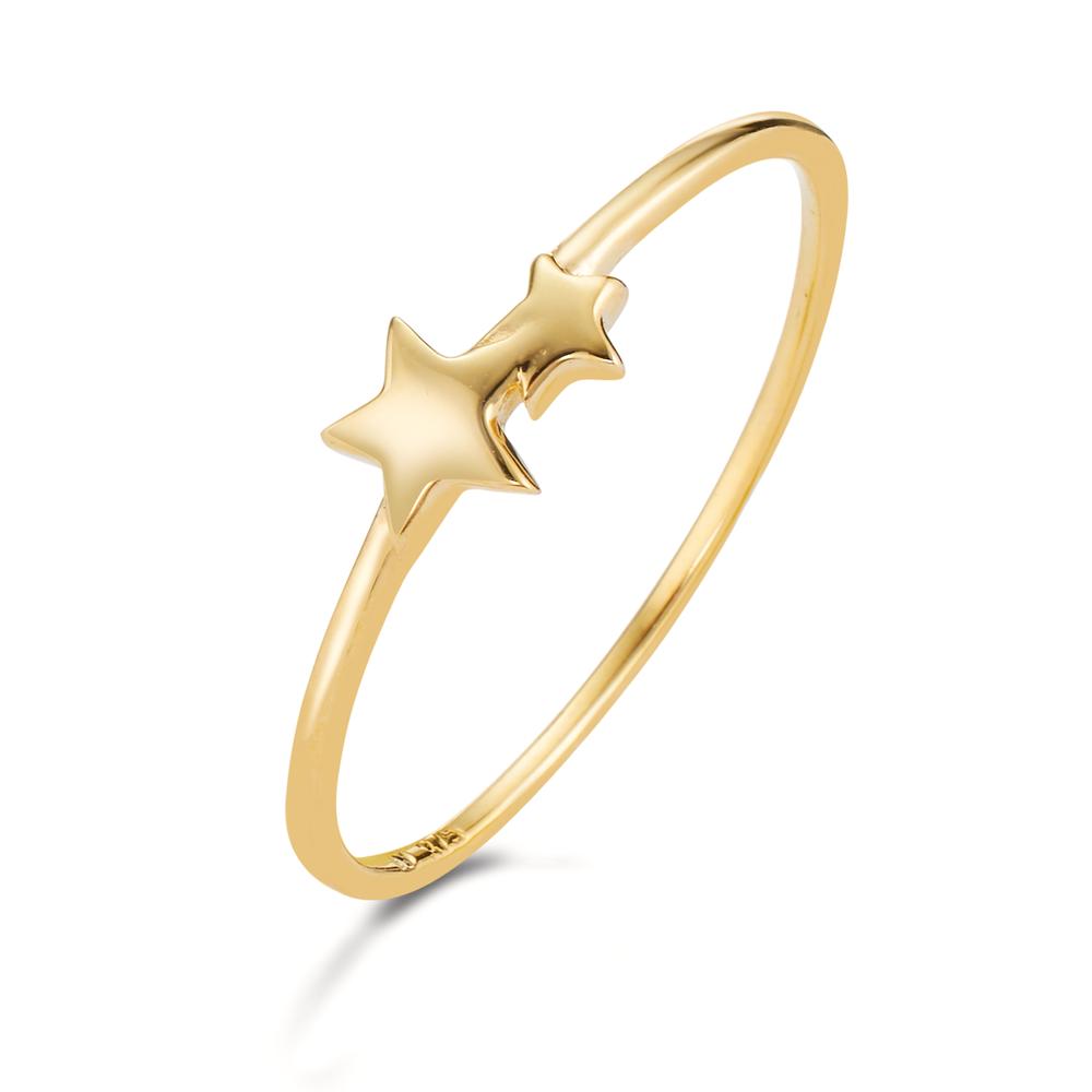 Fingerring 375/9K guld stjerne