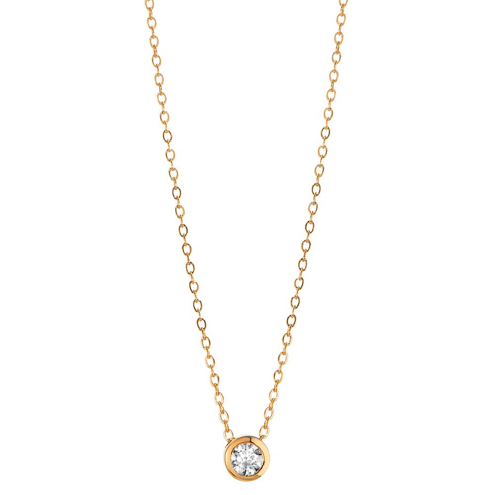 Collier 750/18K guld Diamant 0.05 ct, w-si 40-42 cm