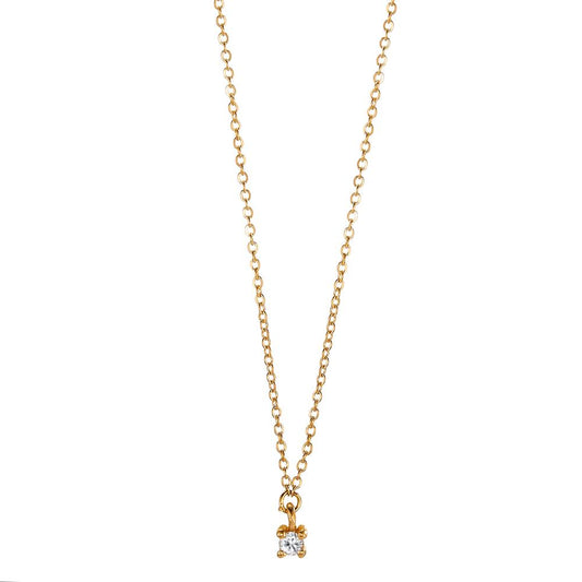 Collier 750/18K guld Diamant 0.03 ct, w-si 40-42 cm