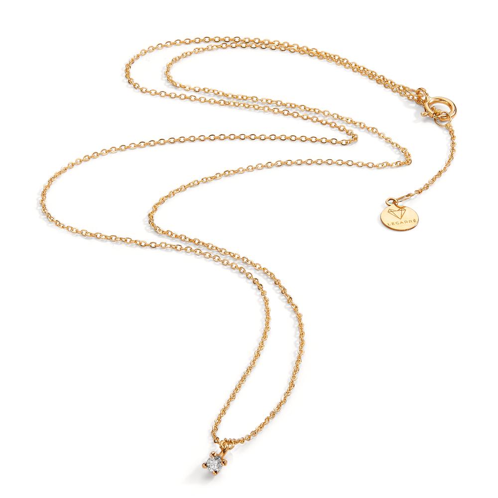 Collier 750/18K guld Diamant 0.03 ct, w-si 40-42 cm