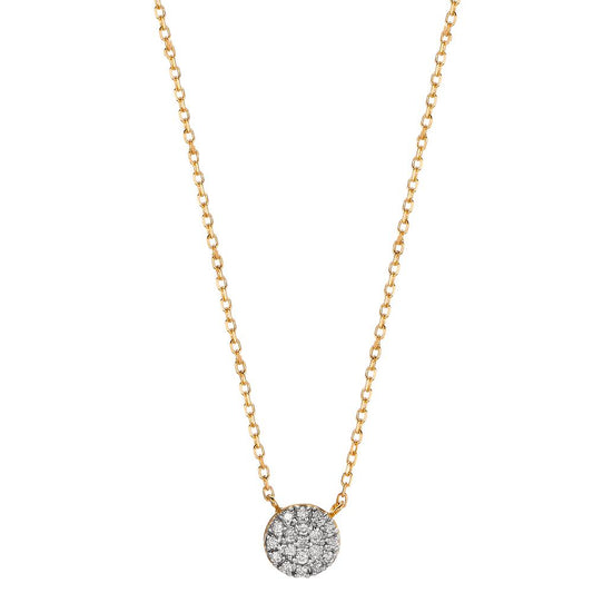 Collier 750/18K guld Diamant 0.09 ct, w-si 40-42 cm