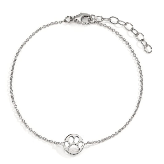 Armbånd Sølv rhodineret pote 18-21 cm